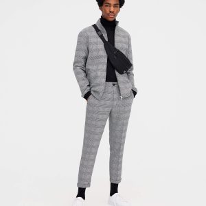 Checked Tailored Trousers